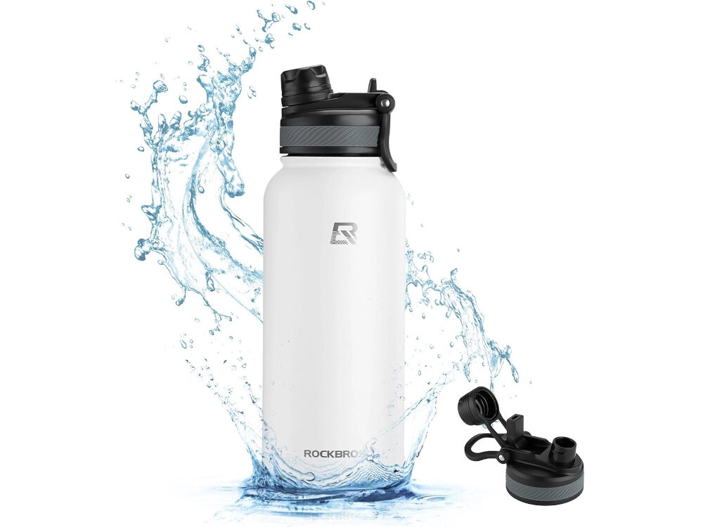 Bidon ROCKBROS 35210029005 530 ml Biały wszechstronne rozwiazanie picie cieplych i zimnych napojow na silownie trening w podroz na wycieczke korzystanie w domu w ogrodzie odpowiednie nawodnienie