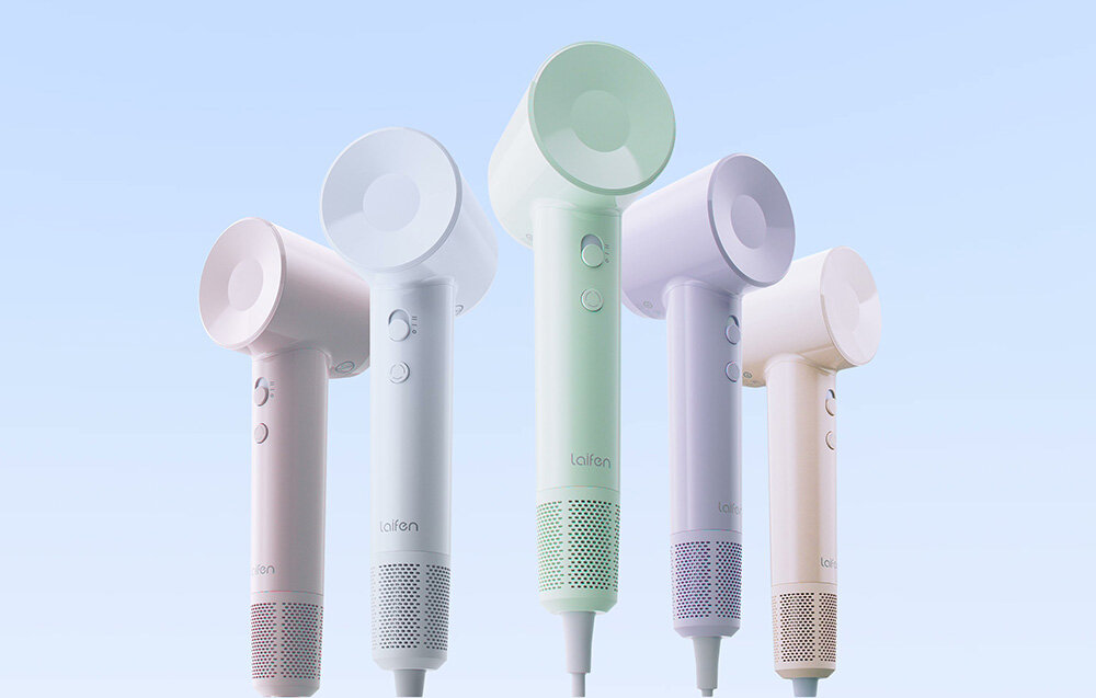 Suszarka LAIFEN SE Lite Różowy Wybór trybów pracy trzy tryby pracy gorące ciepłe zimne powietrze jeden przycisk