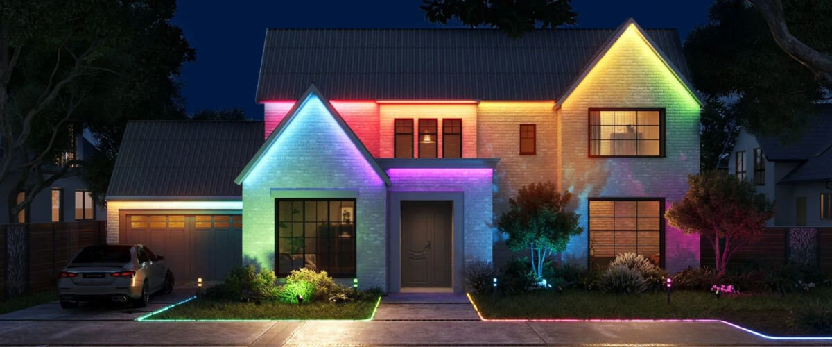 Taśma LED GOVEE H70A1 10 m Strip Light Pro Wi-Fi/Bluetooth, IP65, Alexa, Wi-Fi, zewnętrzne, dom jednorodzinny oświetlany taśmą led wieczorową porą