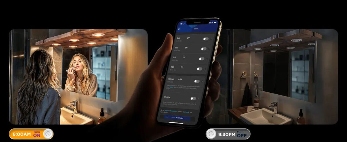 Inteligentna żarówka LED GOVEE B600D3C1 4.8W GU10 Wi-Fi/Bluetooth, muzyka, sceny, DIY, timer, Aplikacja sterująca światłem w łazience z timerem.