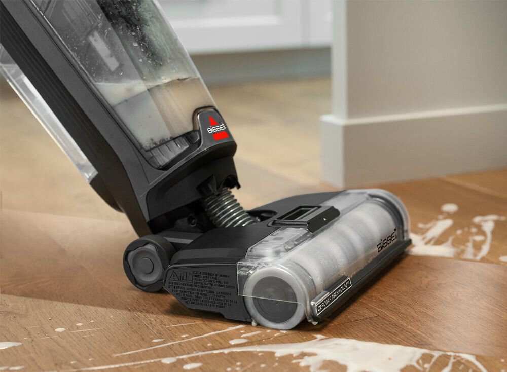 Odkurzacz BISSELL CrossWave OmniForce Edge Pro 4000N automatyczne kontrola płynów suche podłogi bez smug estetyczny efekt bez zacieków automatyczne dozowanie płynu wygoda w codziennym użytkowaniu