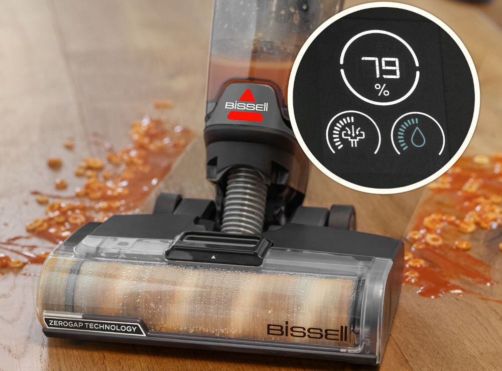 Odkurzacz BISSELL CrossWave OmniForce Edge Pro 4000N tryb Power Mop jednoczesne odkurzanie i mycie podłóg codzienne zabrudzenia szybsze bardziej efektywne sprzątanie zwiekszona siła ssania trudne do usuniecia plamy wygodne oszczędzające czas rozwiązanie