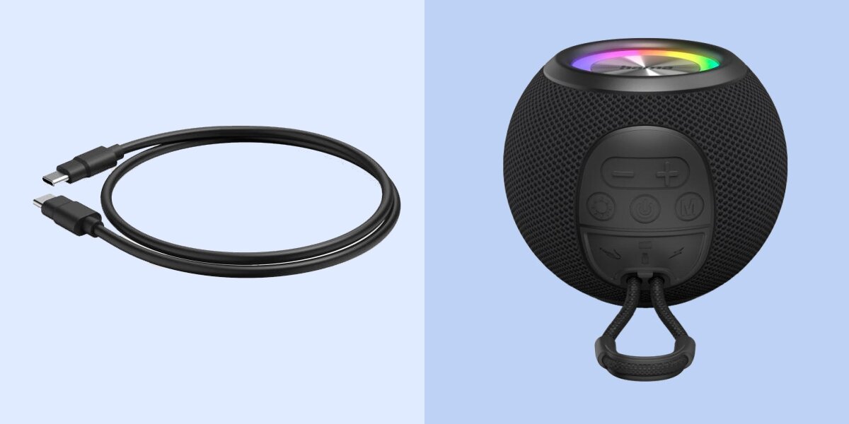 Głośnik mobilny HAMA Ballshape 3.0 - Kompaktowy głośnik, kabel