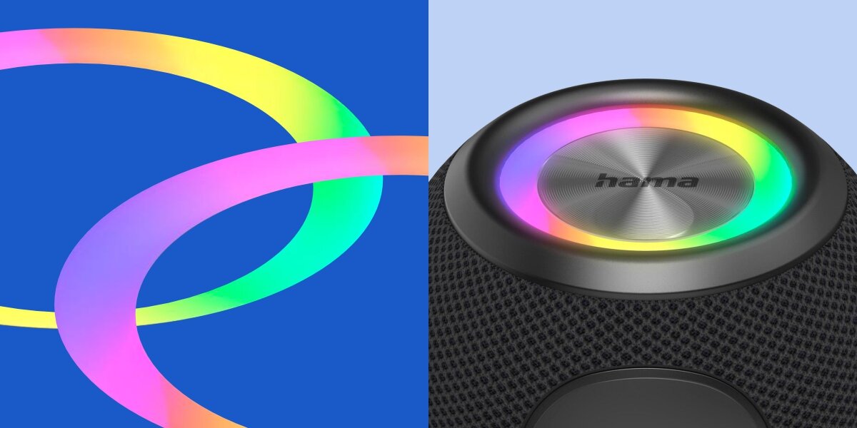Głośnik mobilny HAMA Ballshape 3.0 - Podświetlenie LED, GŁOŚNIK Z PODŚWIETLENIEM LED