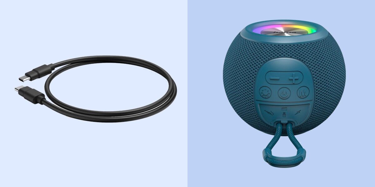 Głośnik mobilny HAMA Ballshape 3.0 - Kompaktowy głośnik, kabel