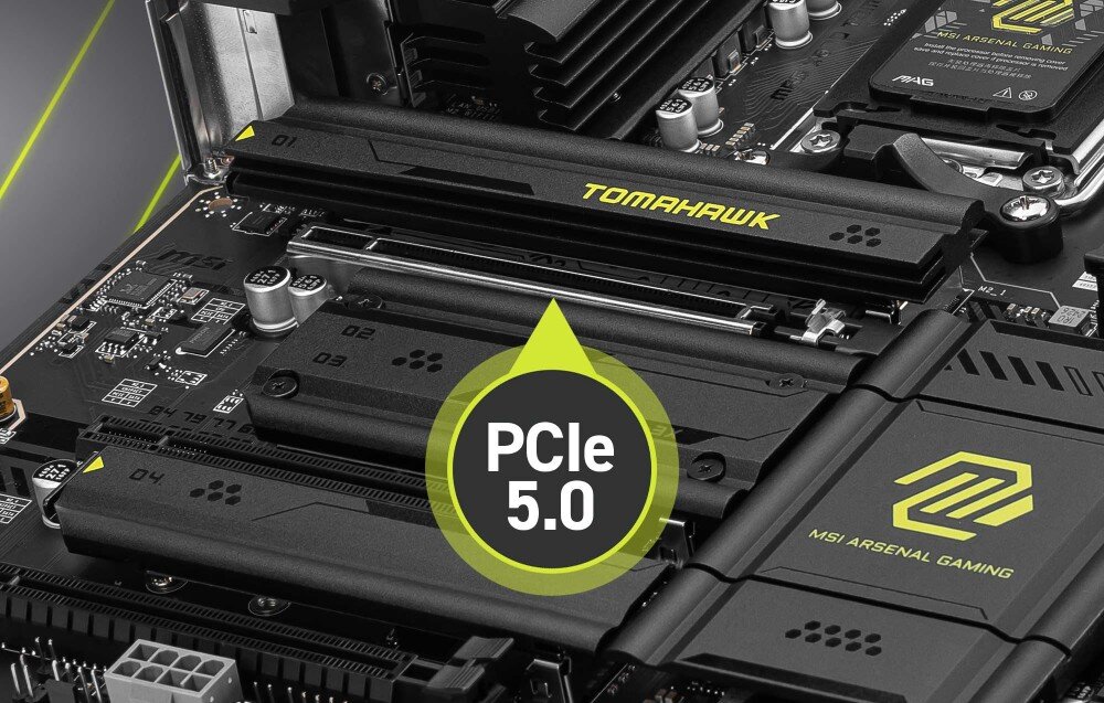 Płyta główna MSI MAG X870 Tomahawk WiFi interfejs PCIe 5.0 wzmocnione sloty ochrona zabezpieczenia