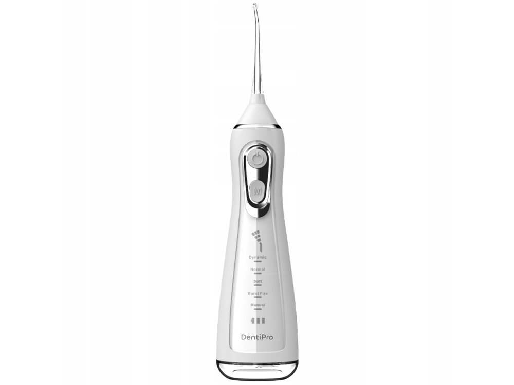 Irygator do zębów ALPHA DentiPro SWF-01 Biały Przyjazny dla każdego domownika Cicha praca Prosty panel sterowania z podświetleniem łatwa obsługa masaż dziąseł wpływ