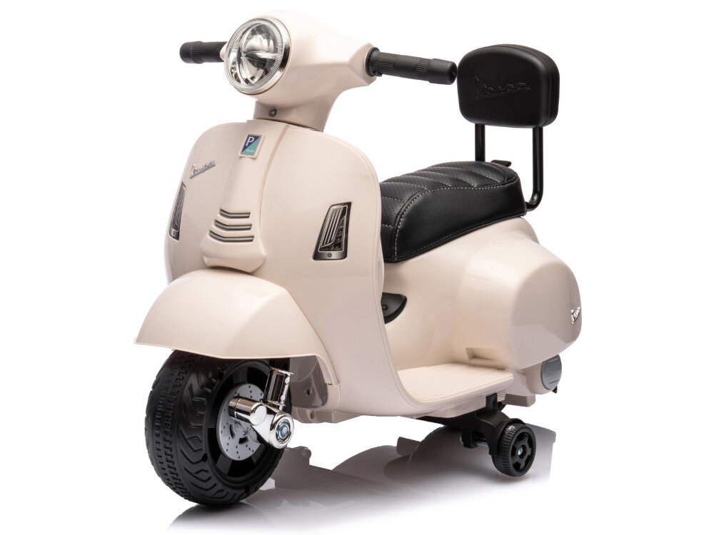 Motorek elektryczny SUN BABY Scooter Vespa Biały design inspirowany klasyczna Vespa bialy skuter elektryczny stylowy praktyczny rozwija zdolnosci motoryczne uczy rownowagi niezaleznosc swoboda poruszania sie
