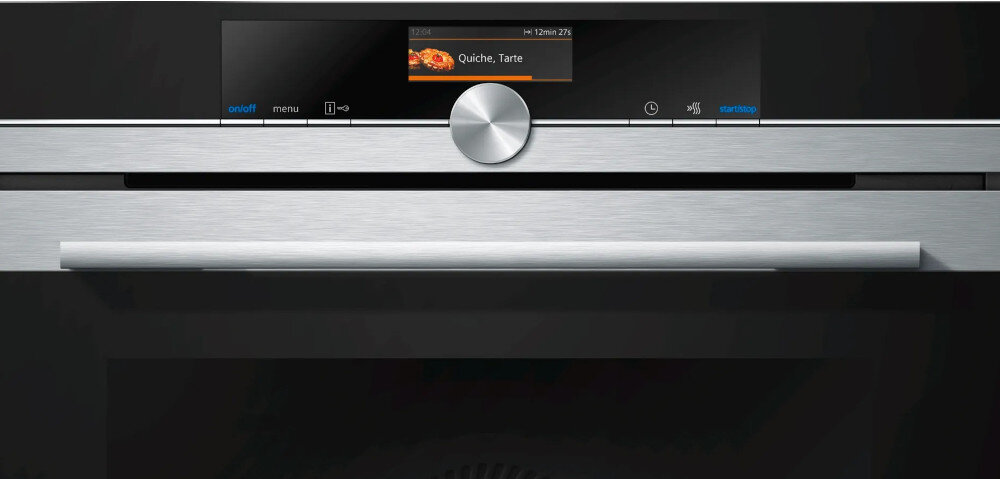 PIEKARNIK SIEMENS HB676GBS1 lifestyle Wyświetlacz pokrętło panel sterowanie TFT Touchdisplay łatwa obsługa wygodne menu intuicyjna nawigacja