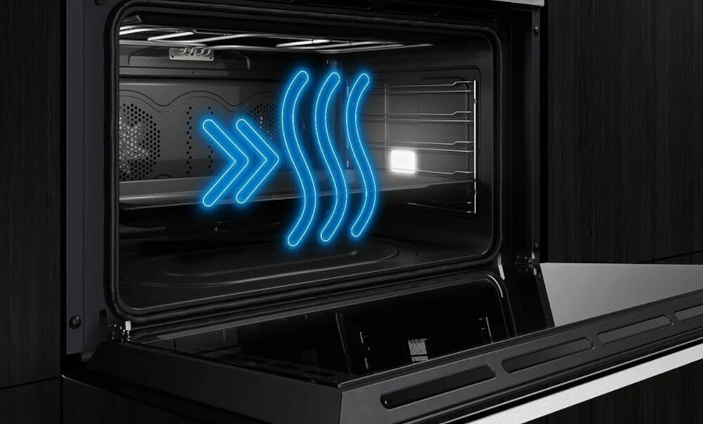 PIEKARNIK SIEMENS HB676GBS1 wizualizacja wnętrze ikona funkcja coolStart szybkie nagrzewanie rozmrażanie fastPreheat krótszy czas grzania wstępnego