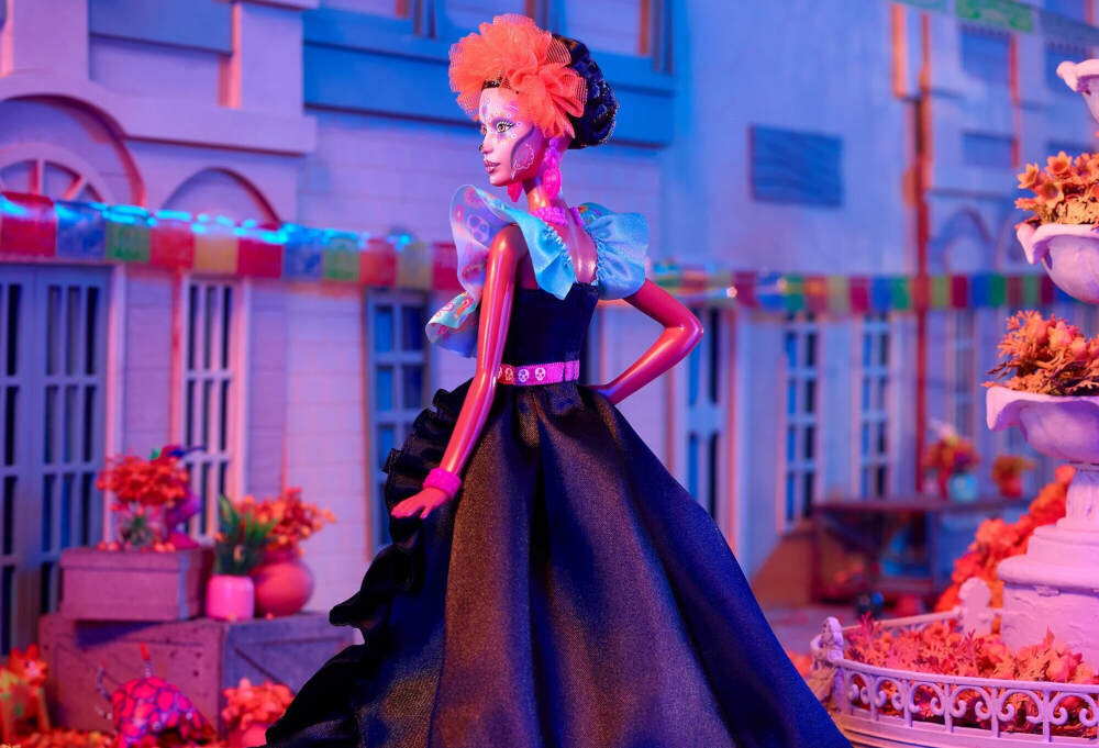 Lalka Barbie Dia De Muertos HRM72 Inspiracja i edukacja zabawka nauka tradycja wiedza
