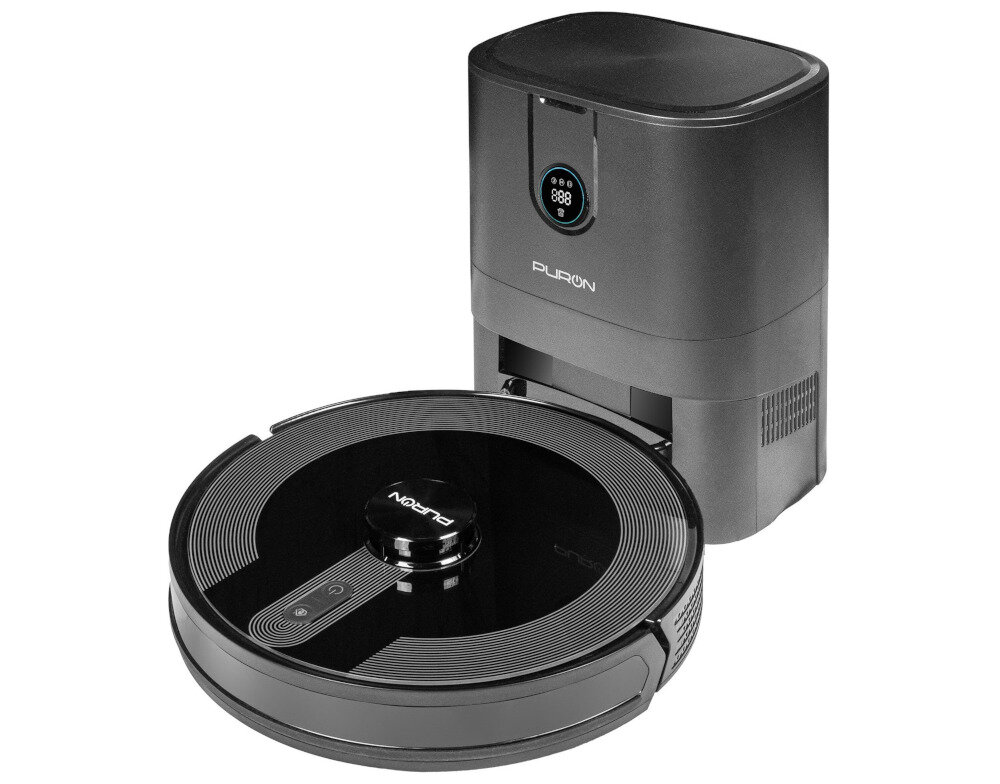 Robot sprzątający PURON PR12 PRO + Środki czystości harmonogram pracy pojemność zaślepka generator ozonu