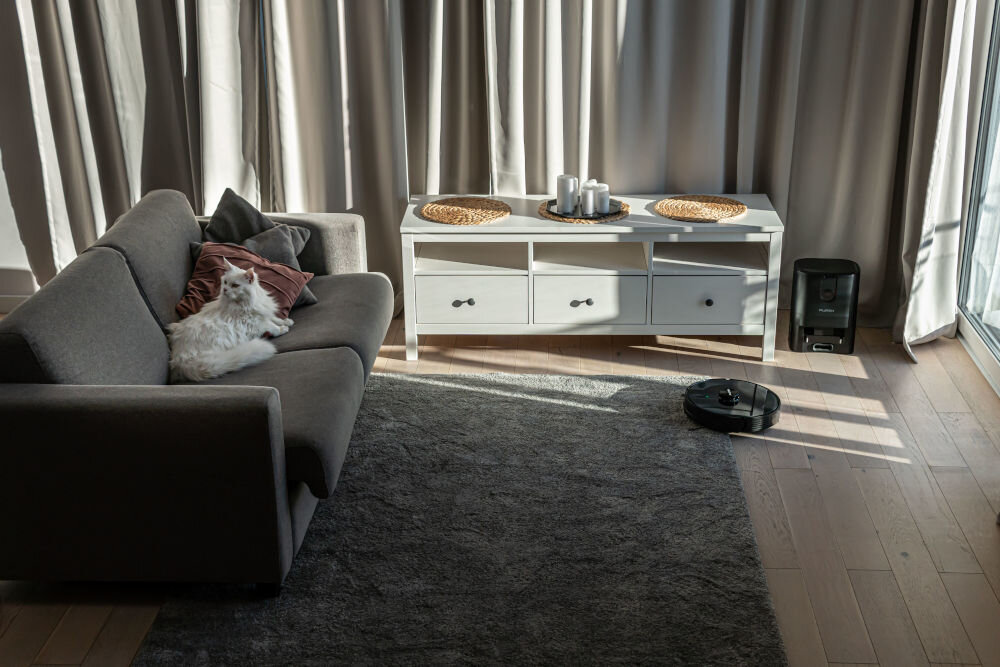 Robot sprzątający PURON PR12 PRO + Środki czystości Funkcja wykrywania dywanów