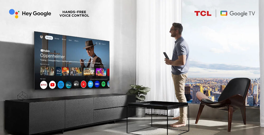 Telewizor TCL 55C75B - Sterowanie głosowe dla wygody