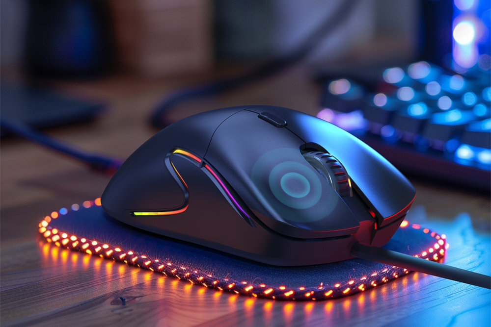 MARVO Capo 30 dynamicznemu podświetleniu RGB efektów świetlnych Kolorowa iluminacja - myszka z podświetleniem rgb na podkładce 