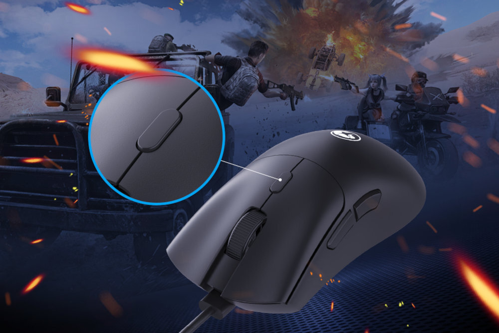 MARVO Niro 40 G950 optycznemu czujnikowi PMW3327 Regulowane ustawienia DPI 1200 do 12000 DPI