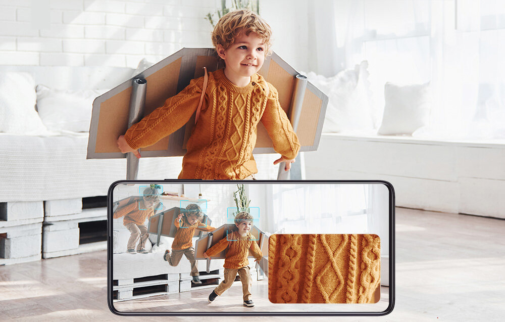 Kamera BOTSLAB C224 - Prosta konfiguracja, dziecko bawiące się w domu, smartfon z podglądem obrazu