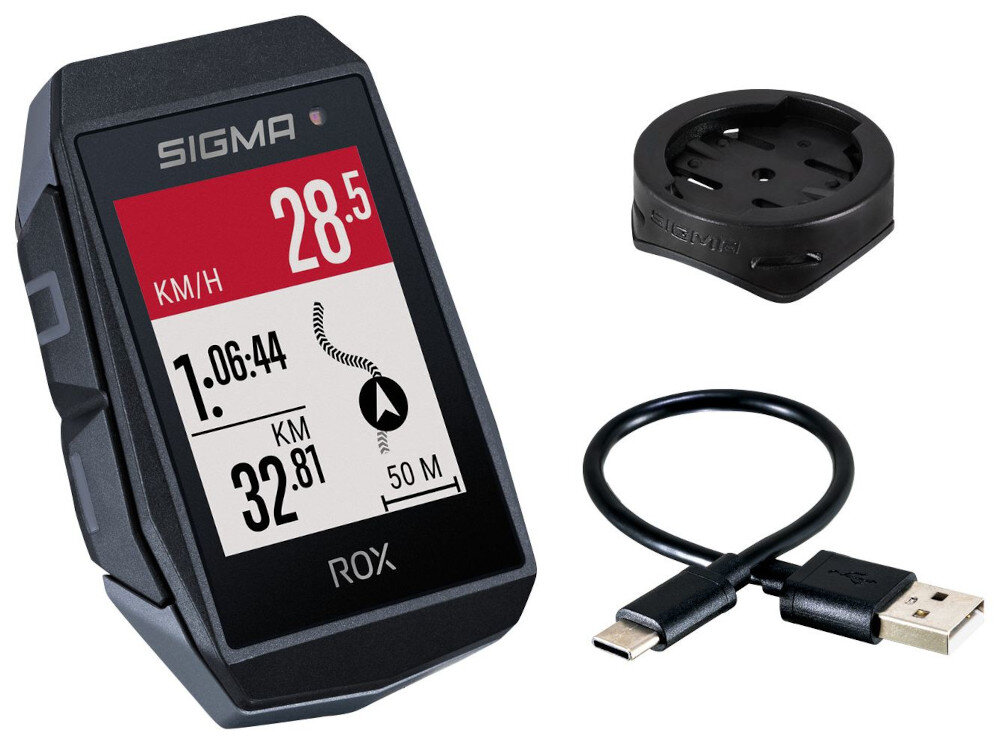 Licznik rowerowy SIGMA Rox 11.1 Evo Czarny zestaw akcesoria komplet wyposazenie