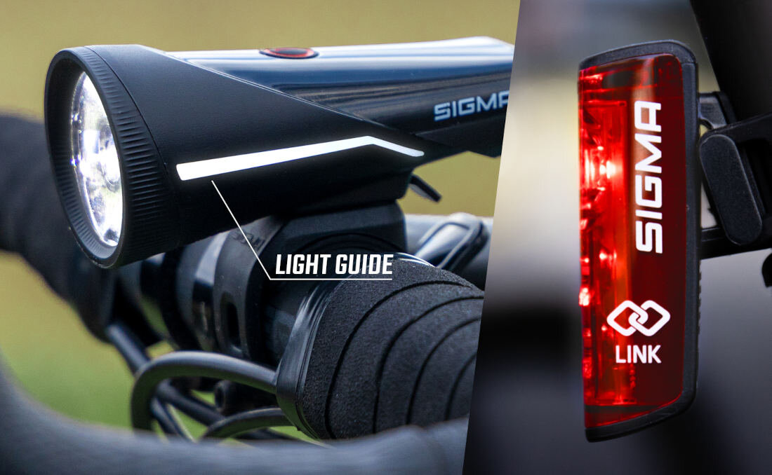 Zestaw lampek rowerowych SIGMA Aura 100 Blaze Link
