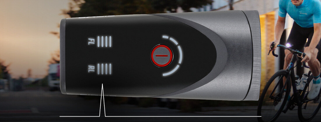 Zestaw lampek rowerowych SIGMA Aura 100 Blaze Pięciostopniowy wyświetlacz tryby dostosowanie potrzeby