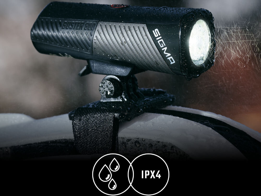Lampka na kask SIGMA Buster 800 HL odporna na wodę i kurz
