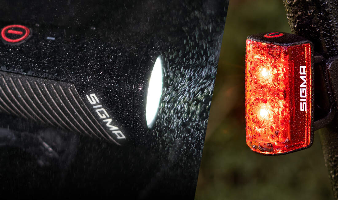 Zestaw lampek rowerowych SIGMA Buster 800 Set W RL 80 Wysoka odporność norma IPX4