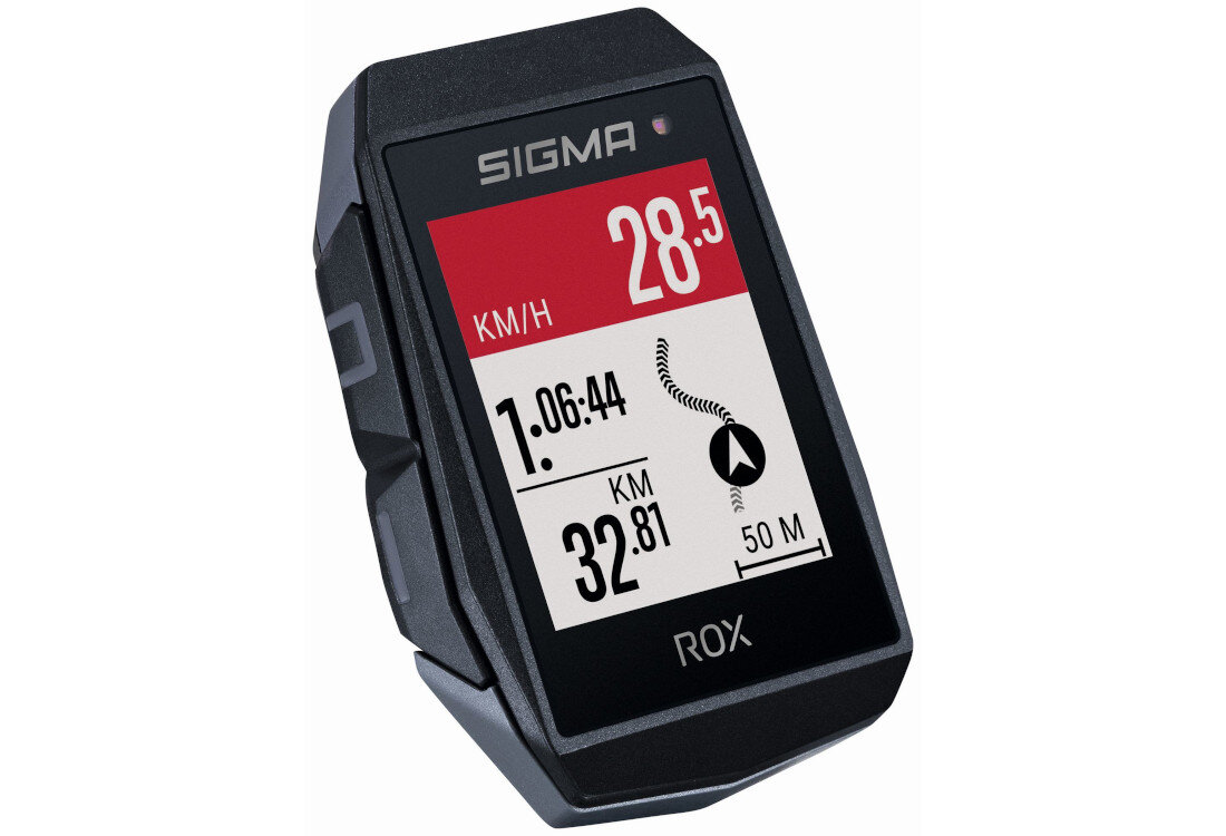 Licznik rowerowy SIGMA Rox 11.1 Evo Sensor Set Czarny Łatwa obsługa Kolorowy wyświetlacz duże przyciski Tryb treningowy