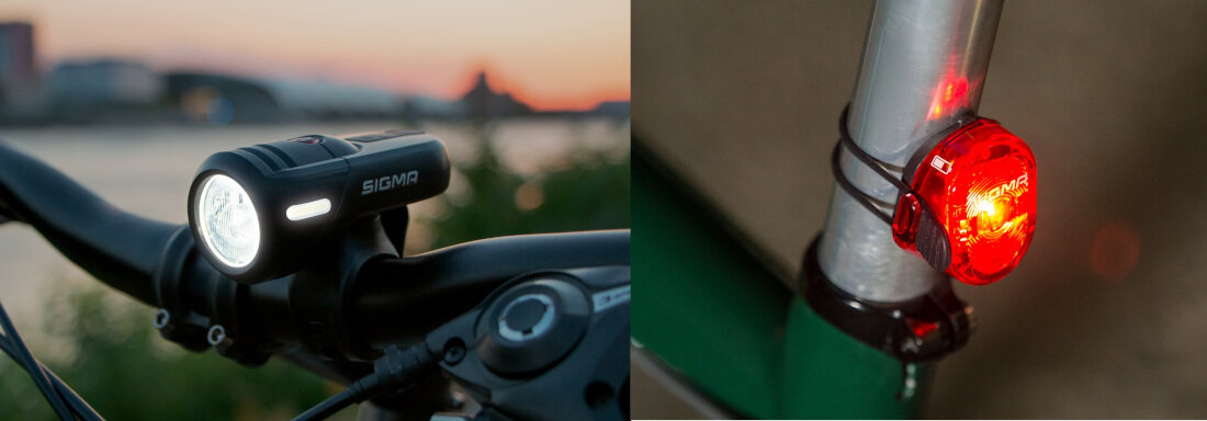 Zestaw lampek rowerowych SIGMA Aura 45 Nugget II