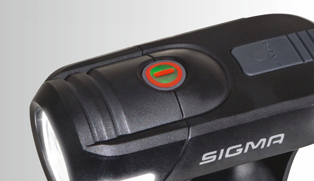 Zestaw lampek rowerowych SIGMA Aura 45 Nugget II funkcja zabezpieczenia przycisk naciśnięcie