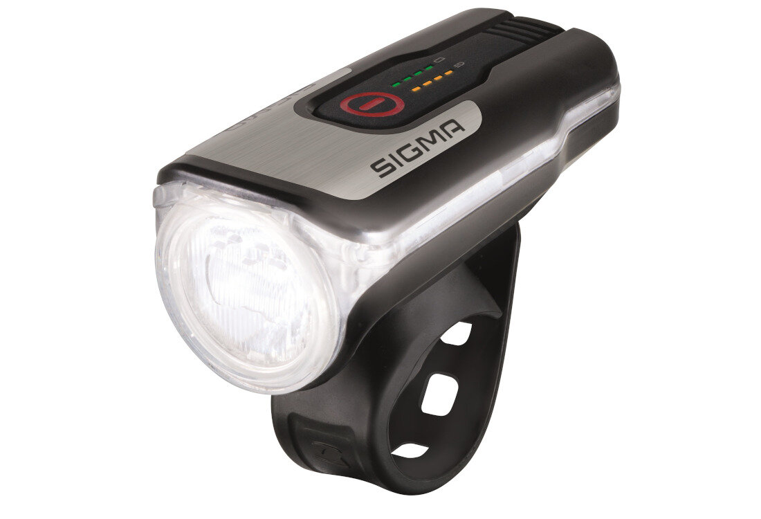 Lampka rowerowa SIGMA Aura 80 FL Prosty montaż Silikonowy uchwyt