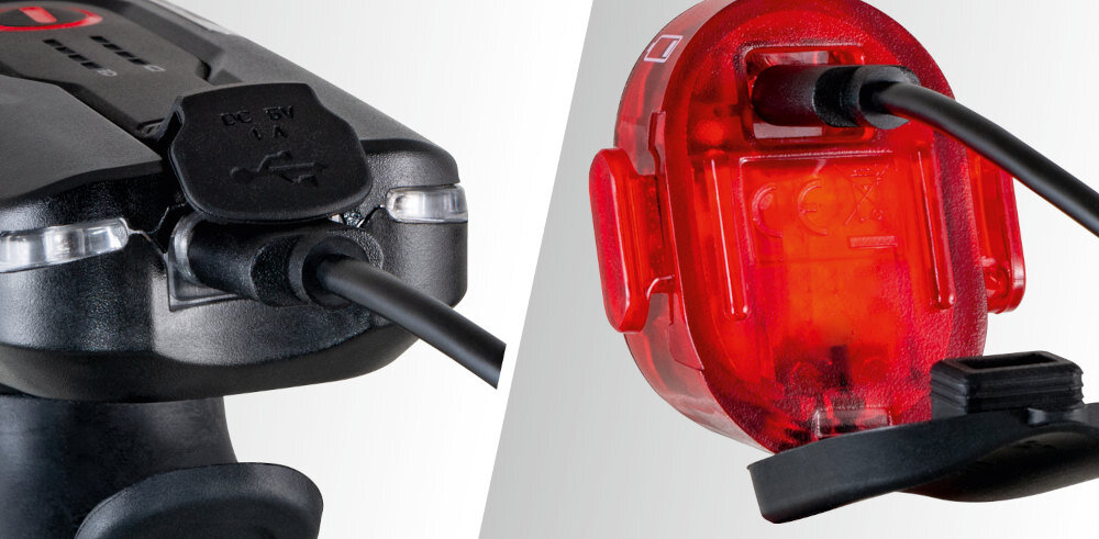 Zestaw lampek rowerowych SIGMA Aura 80 Set W Nugget II Wysoka jakość równomierny rozkład światła litowo-jonowy akumulator czas pracy