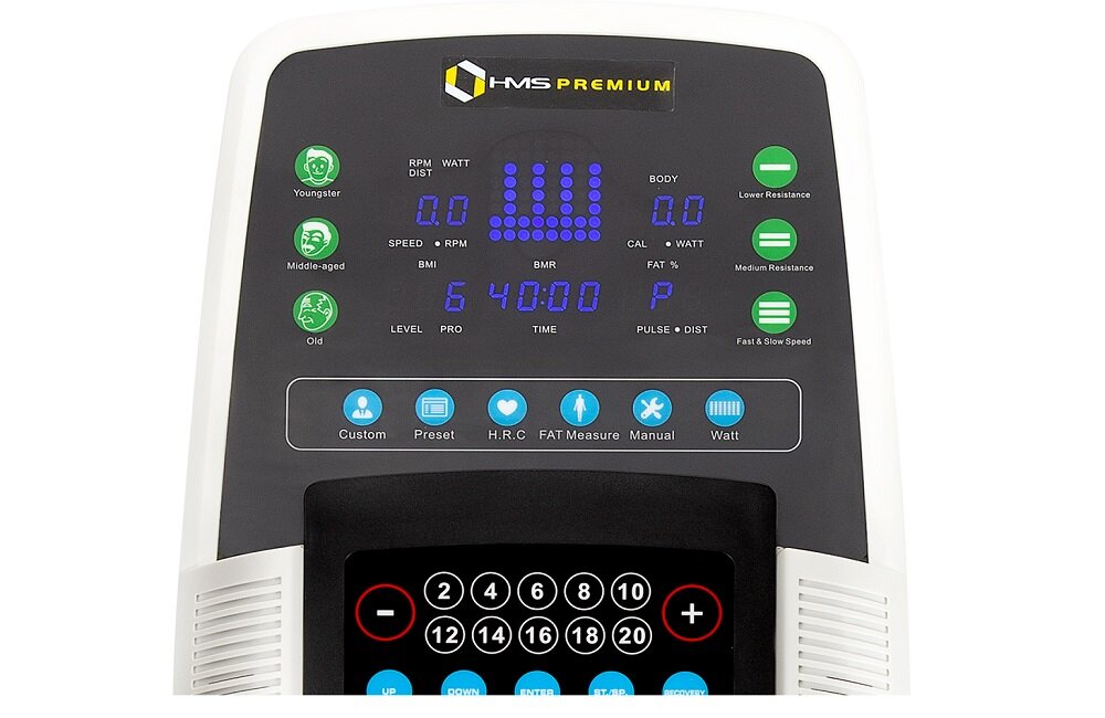 Orbitrek magnetyczny HMS H0601 miejsce na urządzenie mobilne