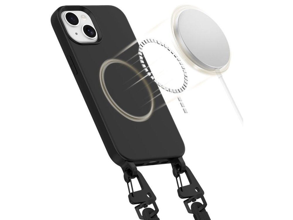 TECH-PROTECT MagNecklace magnesów MagSafe bezprzewodowe ładowanie korzystanie z dedykowanych akcesoriów stabilne połączenie z ładowarką jest w pełni kompatybilny