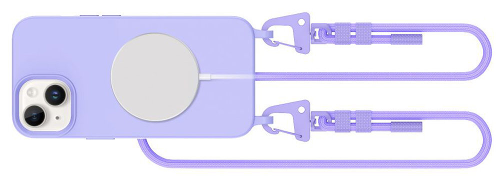 TECH-PROTECT MagNecklace podwyższona krawędź okalająca wyświetlacz moduł aparatu Materiał TPU otwory na porty i przyciski swobodny dostęp do wszystkich elementów sterujących