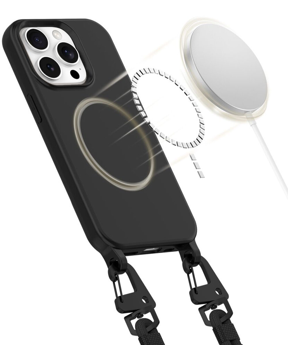 TECH-PROTECT MagNecklace magnesów MagSafe bezprzewodowe ładowanie korzystanie z dedykowanych akcesoriów stabilne połączenie z ładowarką jest w pełni kompatybilny
