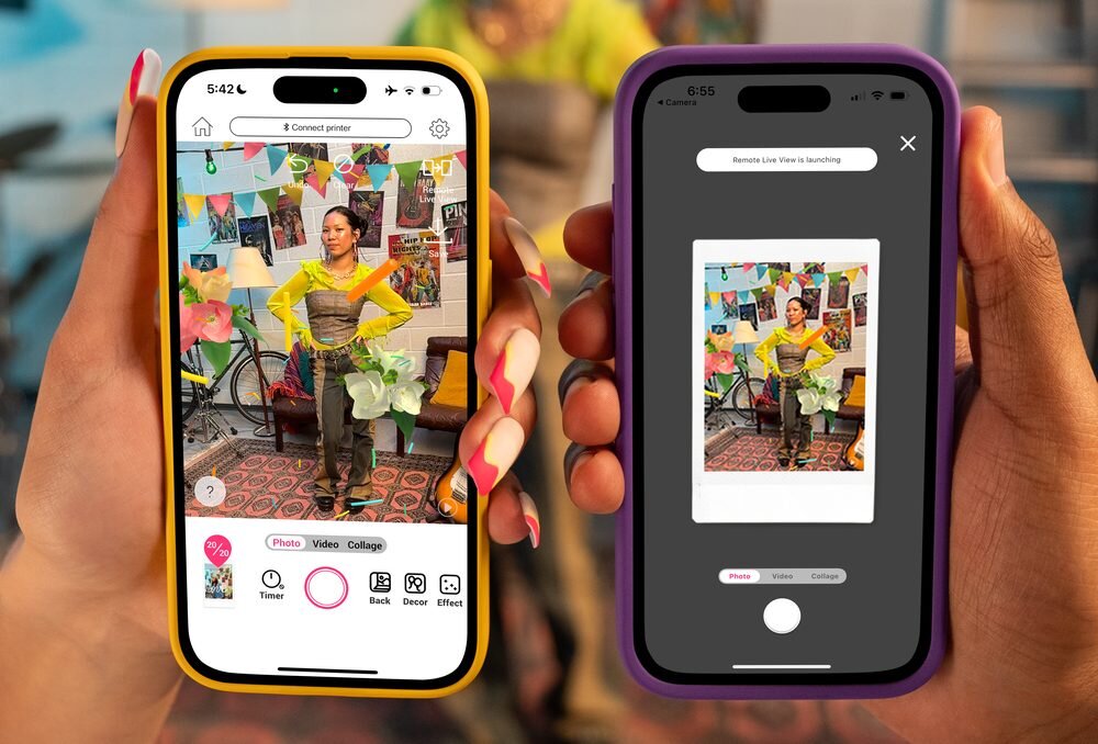 FUJIFILM Instax Mini Link 3 tryb Click to Collage kolaż animacja zdjęcia seria ujęć