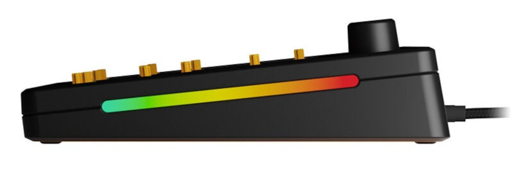 GLORIOUS GMMK 3 Barebones Pro Glorious GMMK 3 Barebones Pro estetyki wygodę użytkowania doznania dźwiękowe. - klawiatura od boku, widoczny pasek rgb