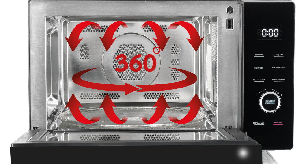 KUCHNIA MIKROFALOWA HISENSE H30MOBS10HC tryb Konwekcja równomiernie wentylator