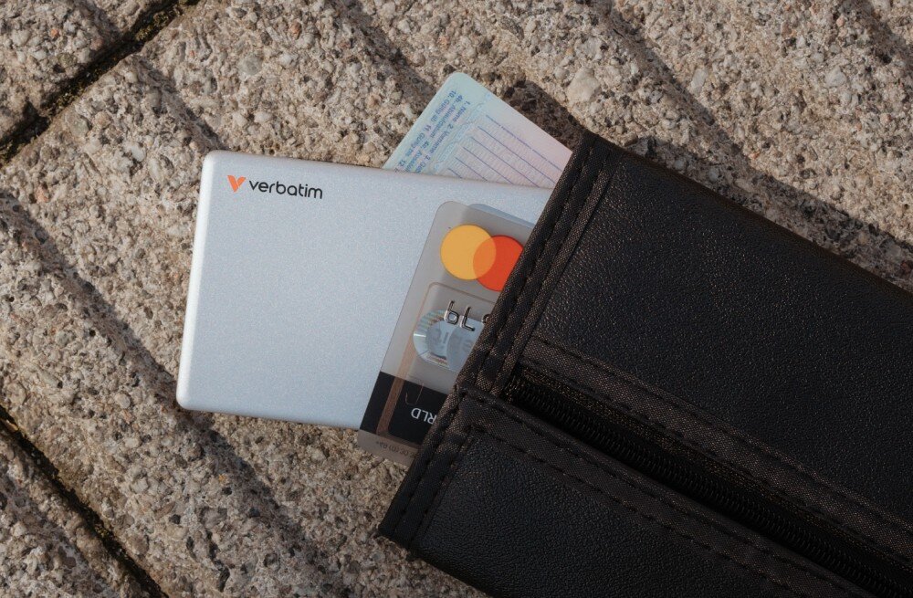 Lokalizator VERBATIM My Finder Card MYFCR-02BS Czarny/Srebrny (2 szt.) opis