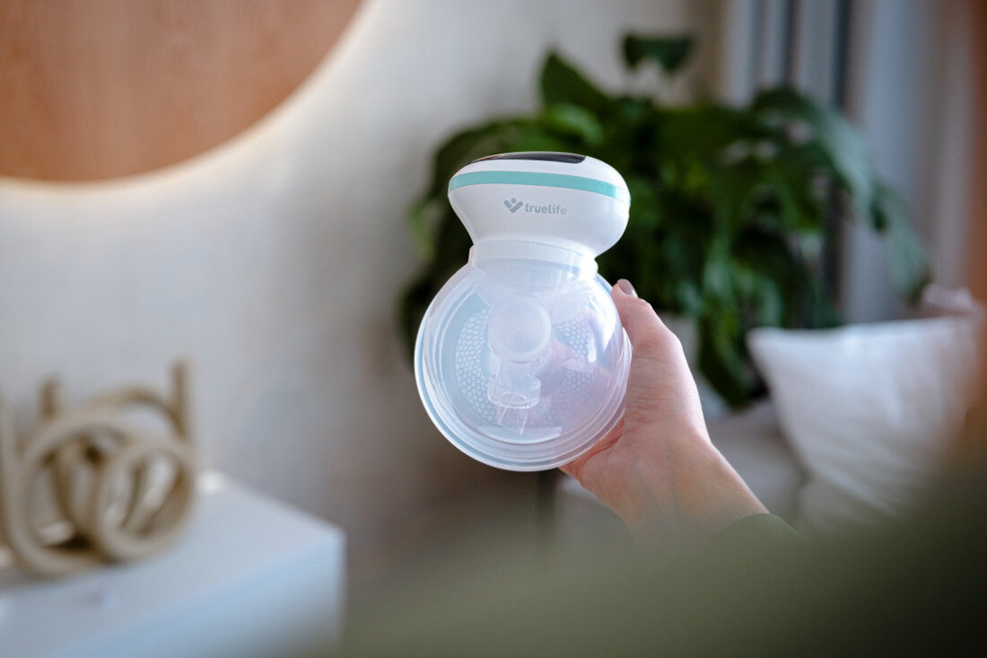 Laktator TRUELIFE Nutrio BP W5 Komfortowe użytkowanie wygoda 3 tryby działania stymulacja masaż ssanie 9 poziomów intensywności
