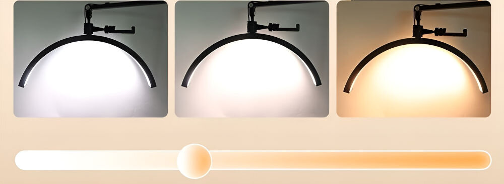 Lampa LED do paznokci MICHAEL MARINELLI GX490 Biały czarna lampa różne poziomy światła zimne neutralne ciepłe różne barwy jasne tło trzystopniowa regulacja temperatury barwowej trzy tryby oświetlenia ciepłe (3000 K) neutralne (4500 K) zimne (6000 K) dostosowanie oświetlenia optymalne warunki pracy