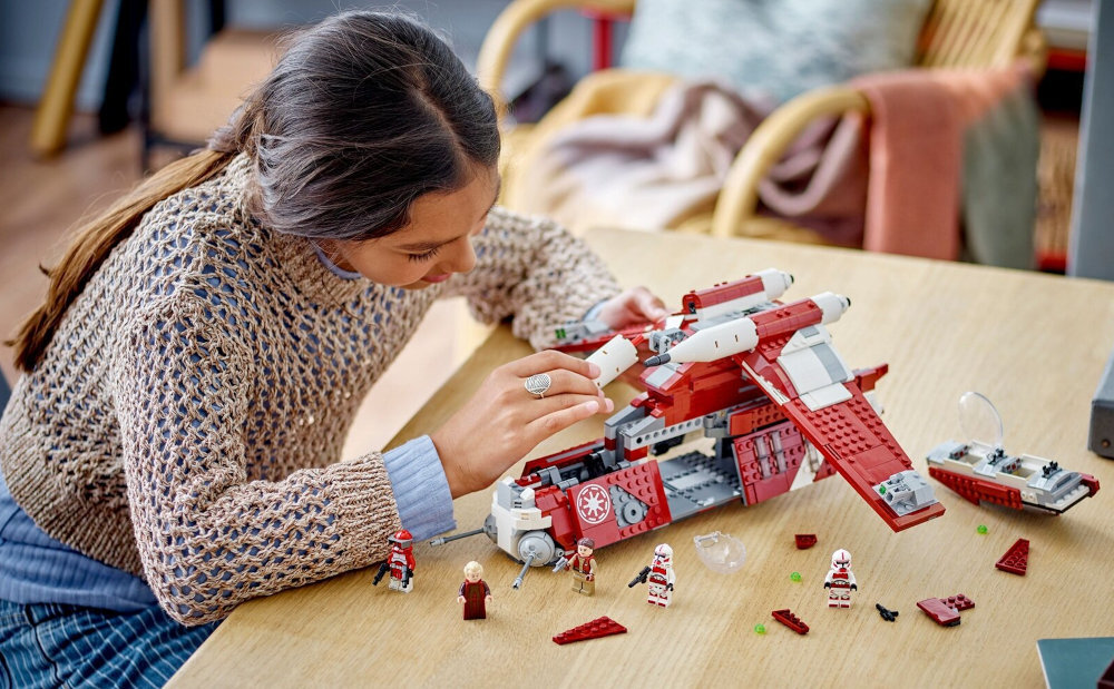 LEGO 75354 Star Wars Kanonierka Gwardii Coruscańskiej dla początkujących i zaawansowanych intuicyjne instrukcje w aplikacji LEGO Builder drukowane instrukcje