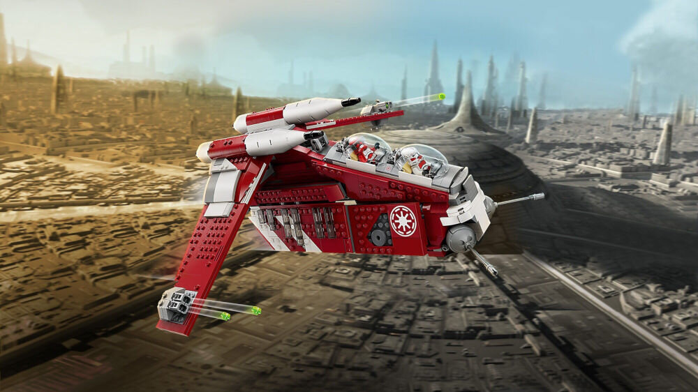LEGO 75354 Star Wars Kanonierka Gwardii Coruscańskiej solidna konstrukcja precyzyjne wykonanie połączone elementy dobrze trzymają się razem