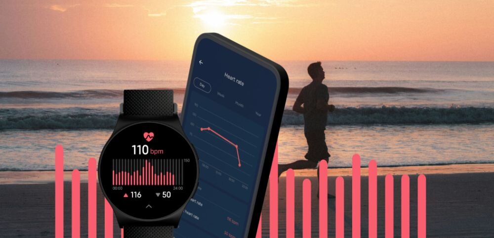 Smartwatch MOTOROLA Moto Watch 120 zdrowie funkcje cwiczenia oddechowe funkcje spo2