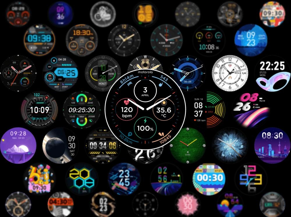 Smartwatch MOTOROLA Moto Watch 120 waga zegarka ip67 deszcz pot