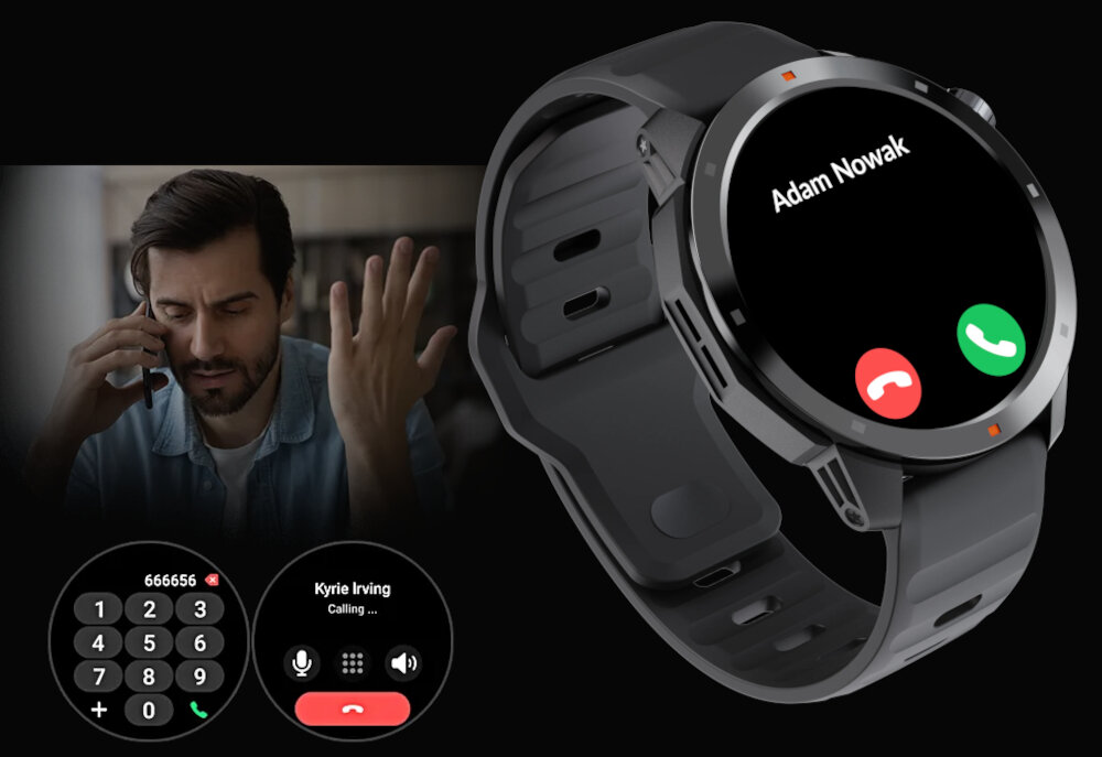 Smartwatch KIANO Watch Xtreme komunikacja wiadomosci powiadomienia aplikacja