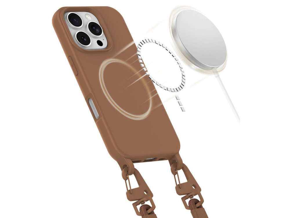 TECH-PROTECT MagNecklace magnesów MagSafe bezprzewodowe ładowanie korzystanie z dedykowanych akcesoriów stabilne połączenie z ładowarką jest w pełni kompatybilny