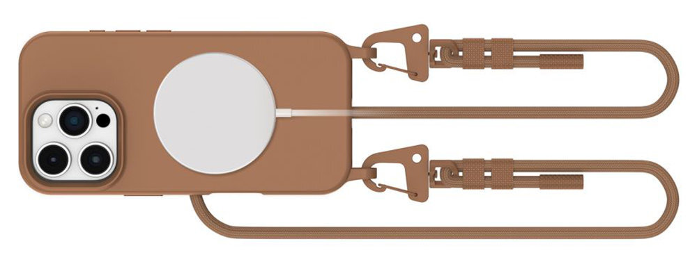 TECH-PROTECT MagNecklace podwyższona krawędź okalająca wyświetlacz moduł aparatu Materiał TPU otwory na porty i przyciski swobodny dostęp do wszystkich elementów sterujących
