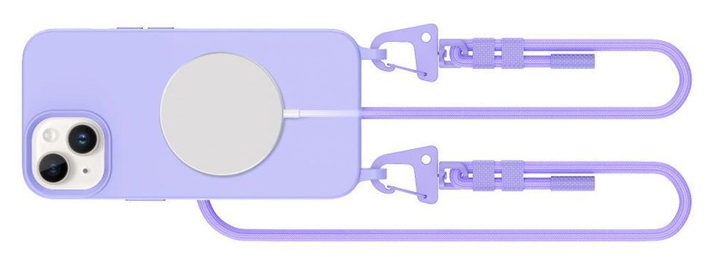 TECH-PROTECT MagNecklace podwyższona krawędź okalająca wyświetlacz moduł aparatu Materiał TPU otwory na porty i przyciski swobodny dostęp do wszystkich elementów sterujących
