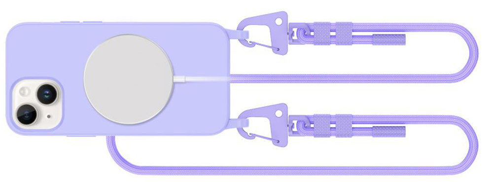TECH-PROTECT MagNecklace podwyższona krawędź okalająca wyświetlacz moduł aparatu Materiał TPU otwory na porty i przyciski swobodny dostęp do wszystkich elementów sterujących